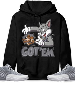 Jordan 12 Retro Stealth Unisex Sweatshirt, Hoodie Got Em Cat And Mouse, Shirt To Match Sneaker