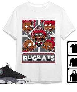 Jordan 13 Black Flint Unisex Shirt 90s TV Style, Shirt To Match Sneaker
