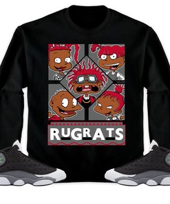Jordan 13 Black Flint Unisex Shirt 90s TV Style, Shirt To Match Sneaker
