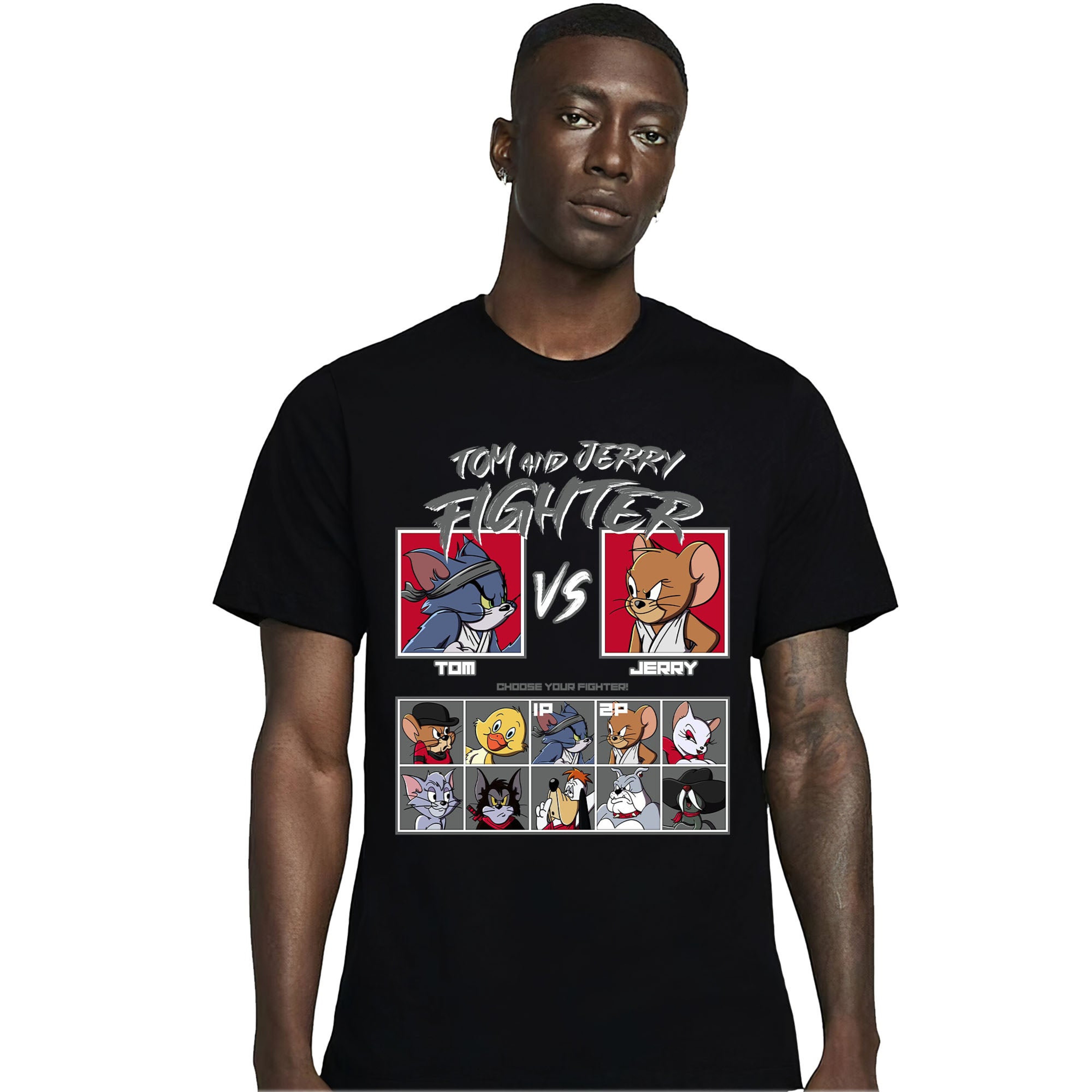 Jordan 13 Black Flint Unisex Shirt Cat And Mouse Fighter, Shirt To Match Sneaker
