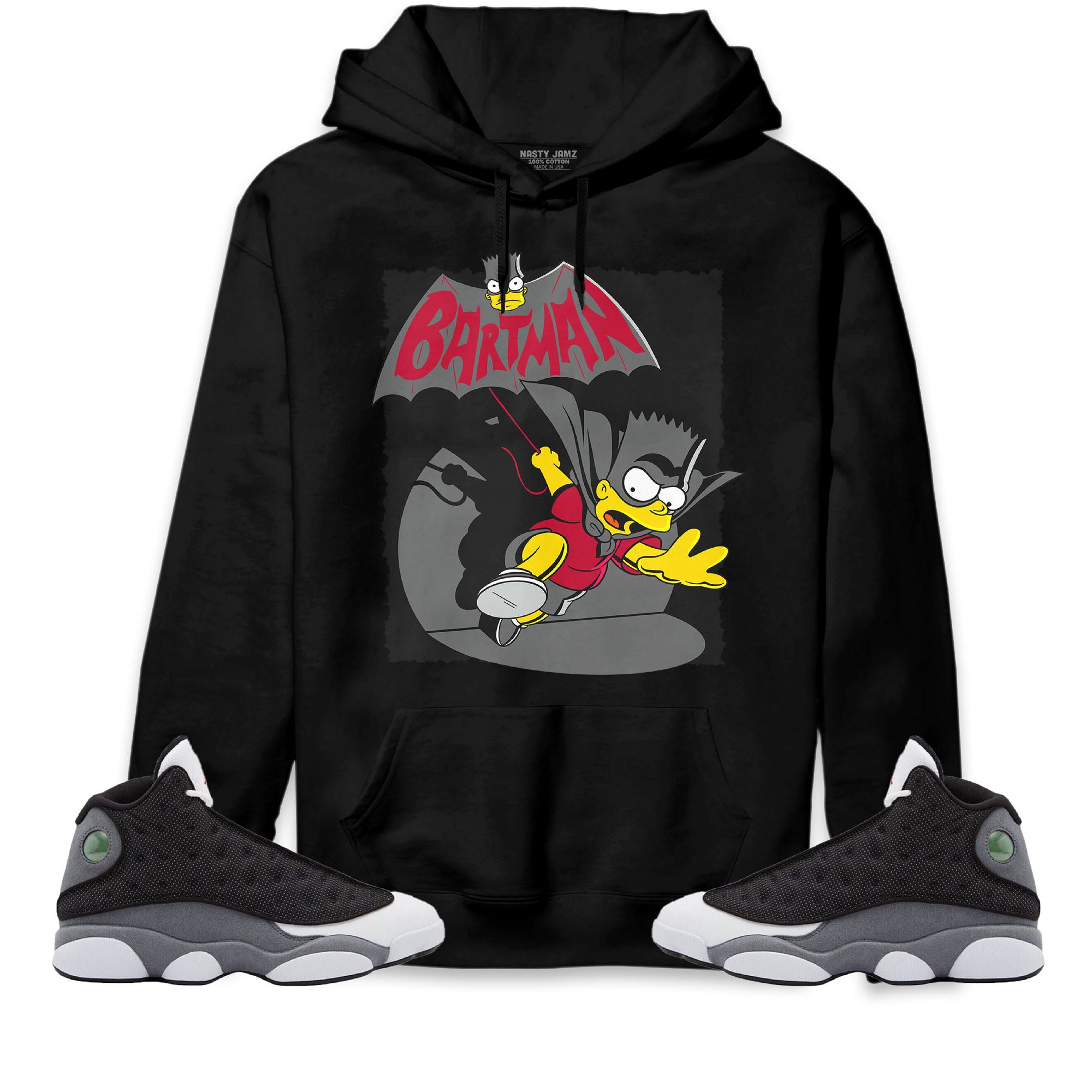 Jordan 13 Black Flint Unisex Sweatshirt, Hoodie Shirts Bartman Simpson, Shirt To Match Sneaker