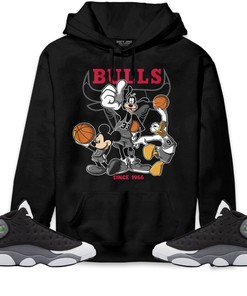 Jordan 13 Black Flint Unisex Sweatshirt, Hoodie Shirts Disney Basketball, Shirt To Match Sneaker