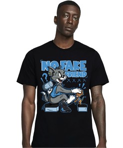 Jordan 13 Black University Blue Unisex Shirt Fake Friend Cat And Mouse, Shirt To Match Sneaker