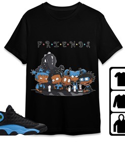 Jordan 13 Black University Blue Unisex Shirt Friends, Shirt To Match Sneaker