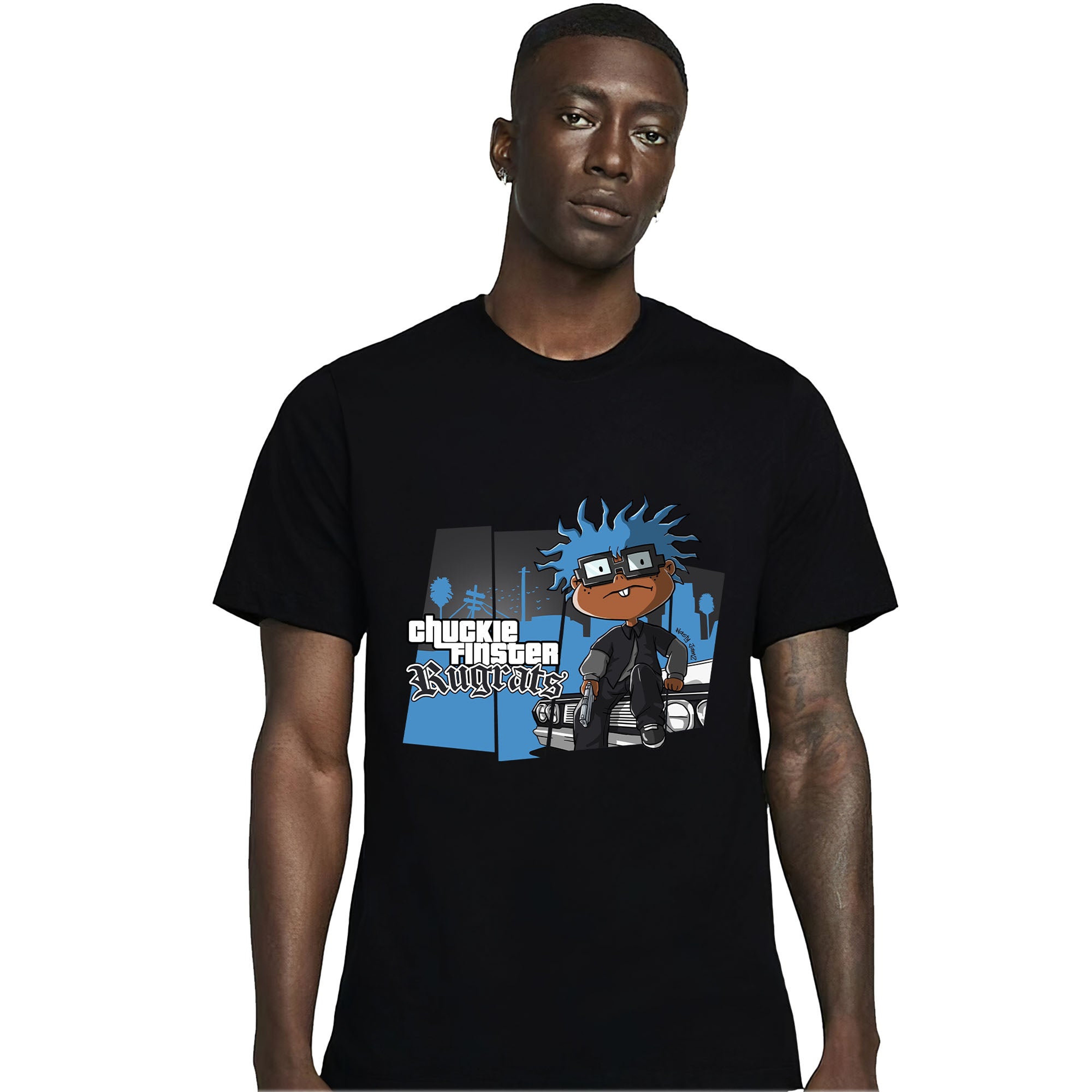 Jordan 13 Black University Blue Unisex Shirt GTA, Shirt To Match Sneaker