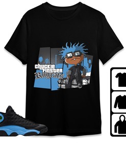 Jordan 13 Black University Blue Unisex Shirt GTA, Shirt To Match Sneaker