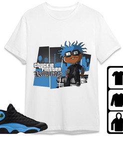 Jordan 13 Black University Blue Unisex Shirt GTA, Shirt To Match Sneaker