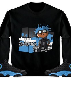 Jordan 13 Black University Blue Unisex Shirt GTA, Shirt To Match Sneaker