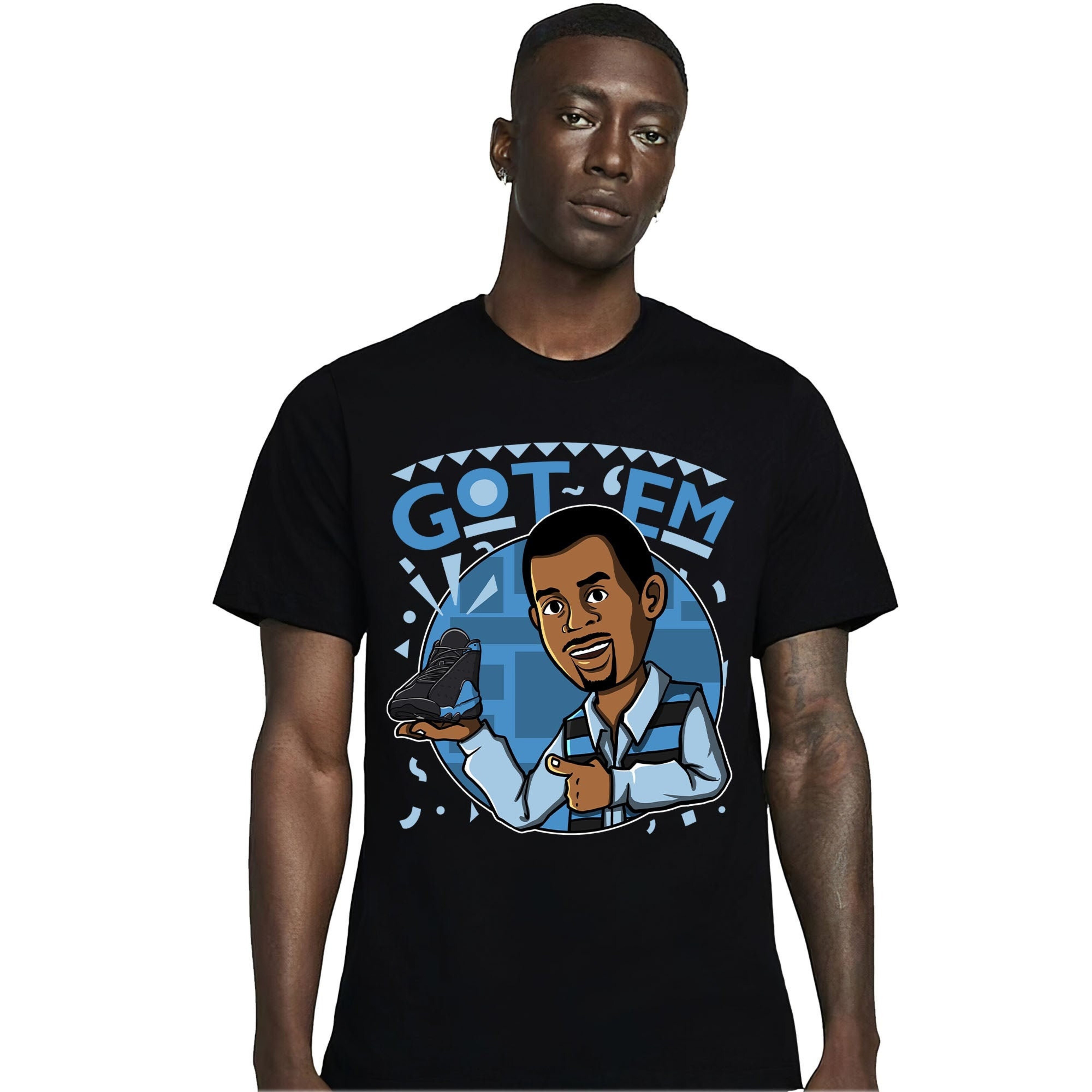 Jordan 13 Black University Blue Unisex Shirt Got Em Martin, Shirt To Match Sneaker