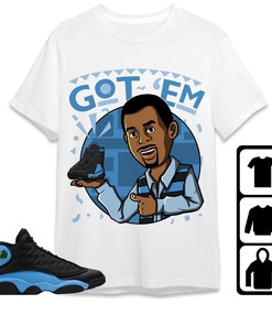 Jordan 13 Black University Blue Unisex Shirt Got Em Martin, Shirt To Match Sneaker