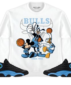 Jordan 13 Black University Blue Unisex Shirt, Hoodie Sweatshirt Disney Basketball, Shirt To Match Sneaker