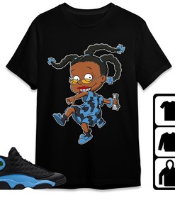 Jordan 13 Black University Blue Unisex Shirt Melanin, Shirt To Match Sneaker