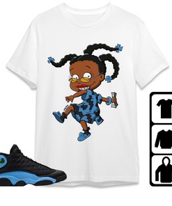 Jordan 13 Black University Blue Unisex Shirt Melanin, Shirt To Match Sneaker
