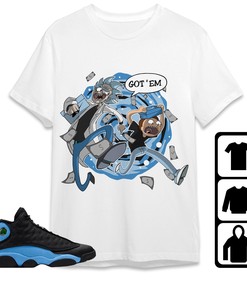 Jordan 13 Black University Blue Unisex Shirt Rick Got Em, Shirt To Match Sneaker