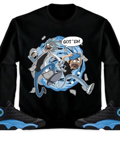 Jordan 13 Black University Blue Unisex Shirt Rick Got Em, Shirt To Match Sneaker