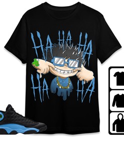 Jordan 13 Black University Blue Unisex Shirt We Are All Clown, Shirt To Match Sneaker