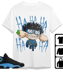 Jordan 13 Black University Blue Unisex Shirt We Are All Clown, Shirt To Match Sneaker