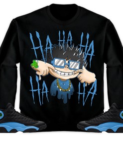 Jordan 13 Black University Blue Unisex Shirt We Are All Clown, Shirt To Match Sneaker