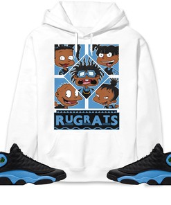Jordan 13 Black University Blue Unisex Sweatshirt, Hoodie 90s TV Style, Shirt To Match Sneaker