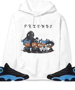 Jordan 13 Black University Blue Unisex Sweatshirt, Hoodie Friends, Shirt To Match Sneaker