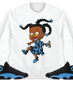 Jordan 13 Black University Blue Unisex Sweatshirt, Hoodie Melanin, Shirt To Match Sneaker