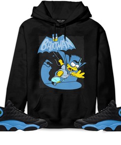 Jordan 13 Black University Blue Unisex Sweatshirt, Hoodie Shirts Bartman Simpson, Shirt To Match Sneaker