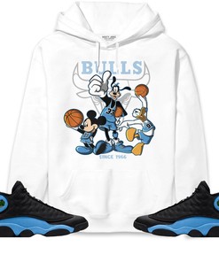 Jordan 13 Black University Blue Unisex Sweatshirt, Hoodie Shirts Disney Basketball, Shirt To Match Sneaker