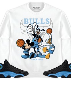 Jordan 13 Black University Blue Unisex Sweatshirt, Hoodie Shirts Disney Basketball, Shirt To Match Sneaker
