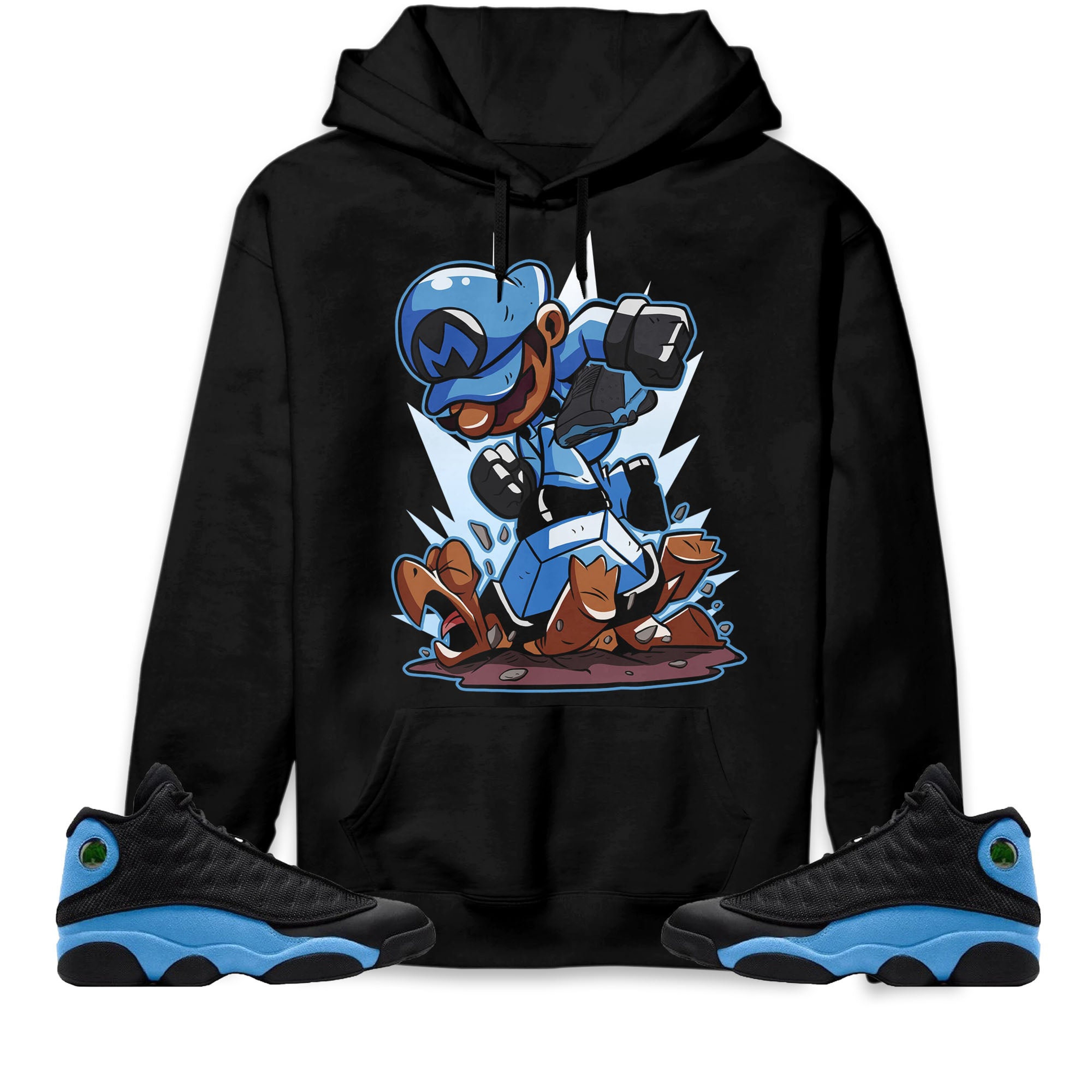 Jordan 13 Black University Blue Unisex Sweatshirt, Hoodie Super MRO Got Em, Shirt To Match Sneaker