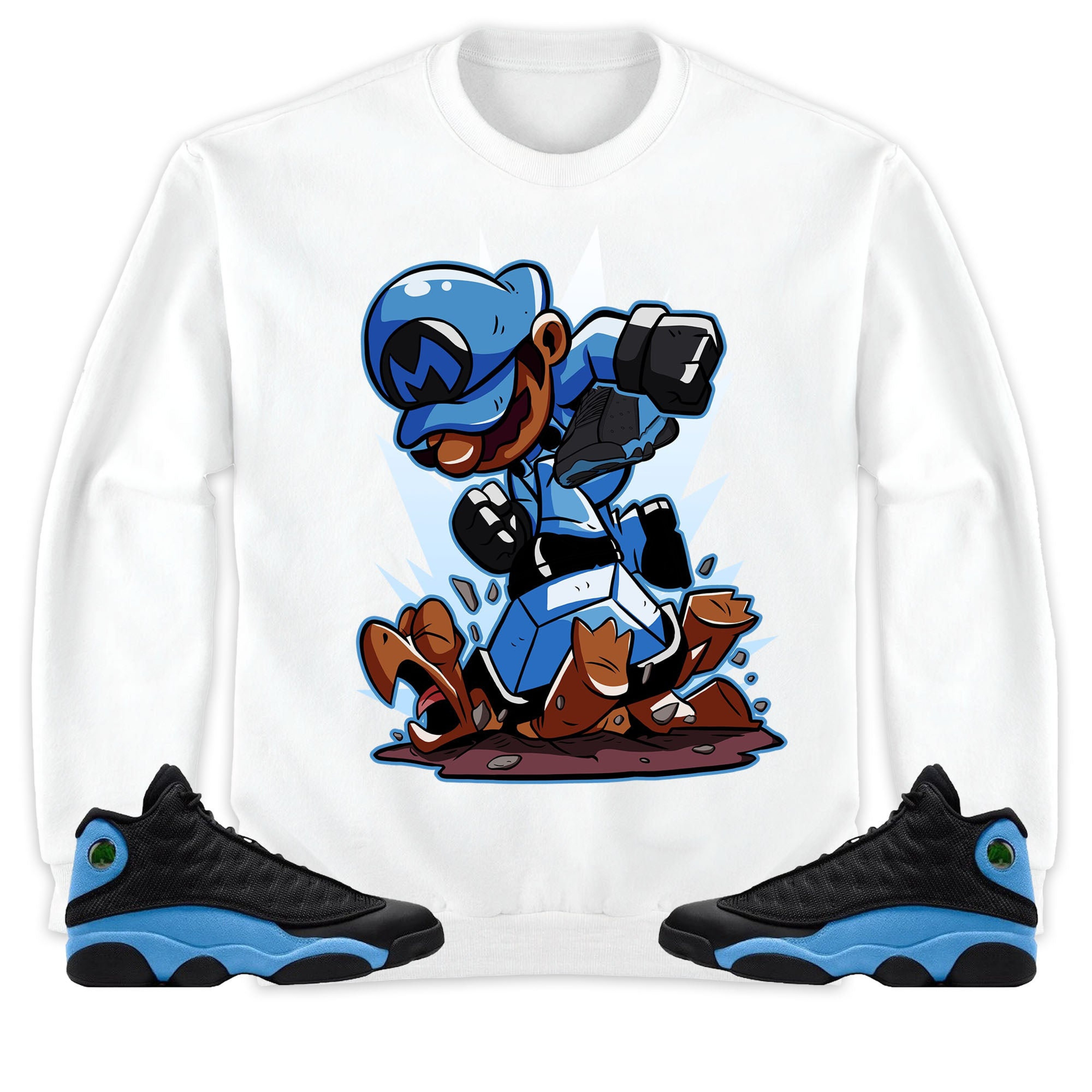 Jordan 13 Black University Blue Unisex Sweatshirt, Hoodie Super MRO Got Em, Shirt To Match Sneaker