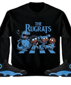 Jordan 13 Black University Blue Unisex Sweatshirt, Hoodie The, Shirt To Match Sneaker