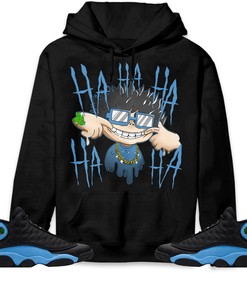 Jordan 13 Black University Blue Unisex Sweatshirt, Hoodie We Are All Clown, Shirt To Match Sneaker