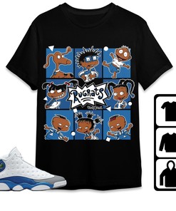 Jordan 13 Retro French Blue Unisex Shirt 90s Cartoon, Shirt To Match Sneaker