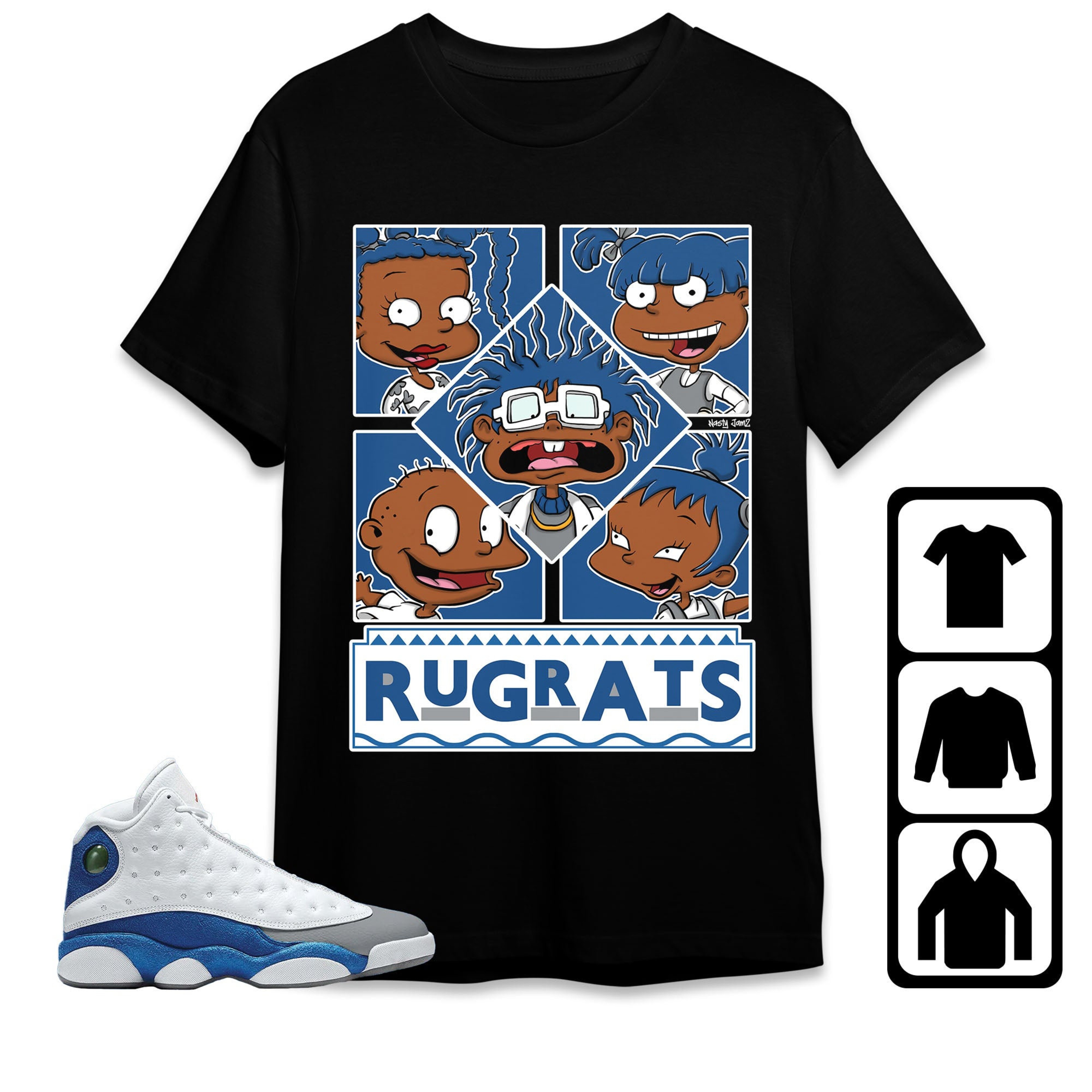 Jordan 13 Retro French Blue Unisex Shirt 90s TV Style, Shirt To Match Sneaker