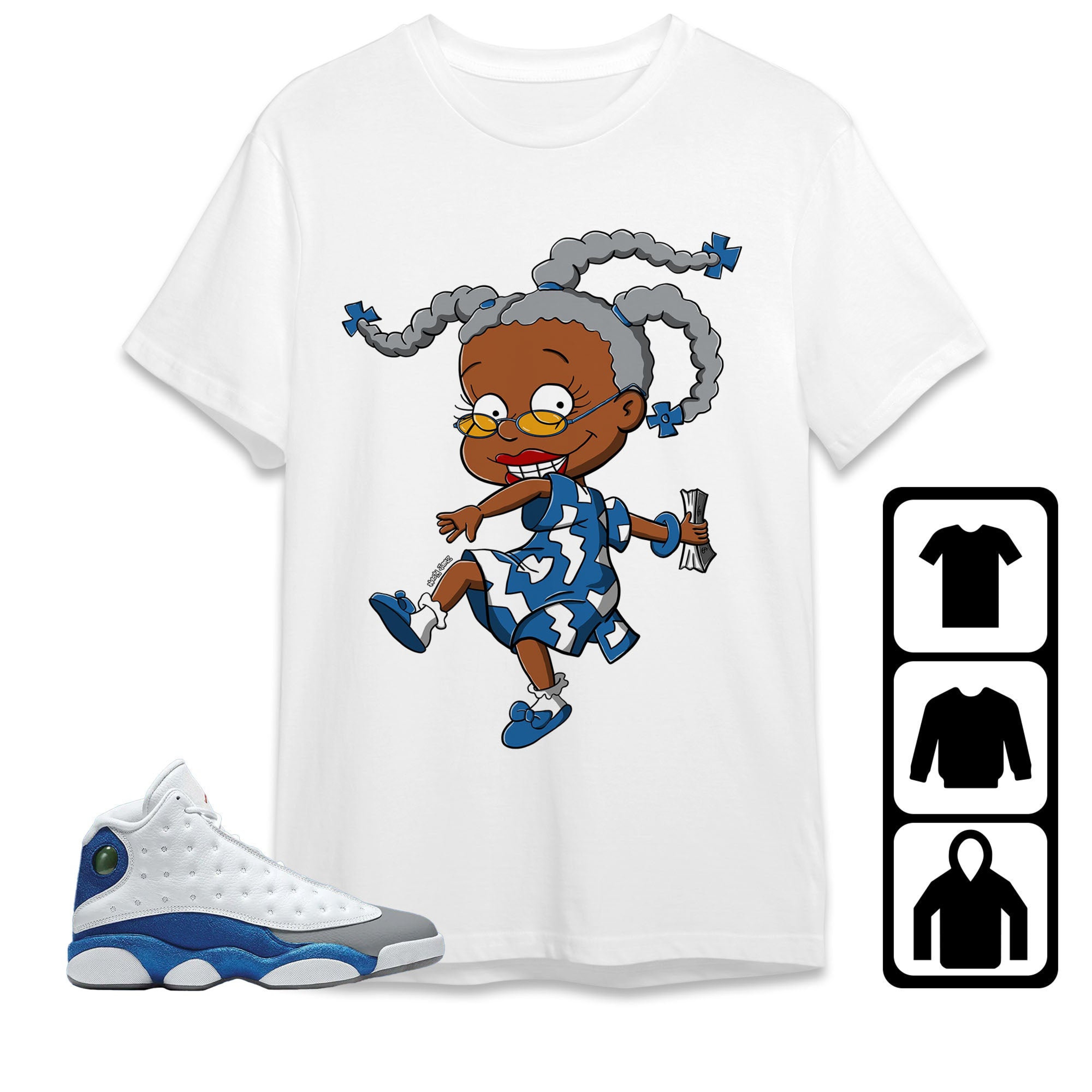 Jordan 13 Retro French Blue Unisex Shirt Melanin, Shirt To Match Sneaker