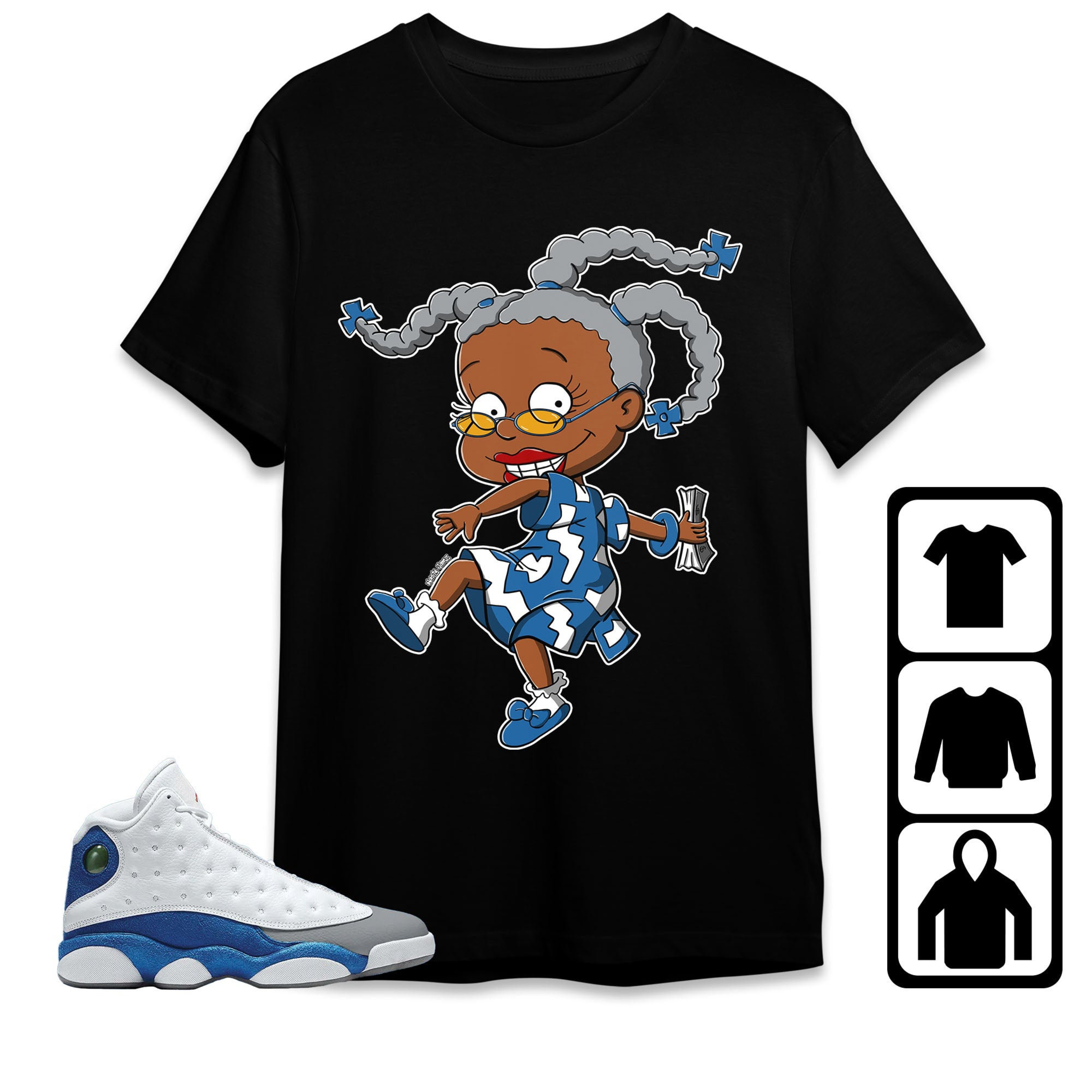Jordan 13 Retro French Blue Unisex Shirt Melanin, Shirt To Match Sneaker