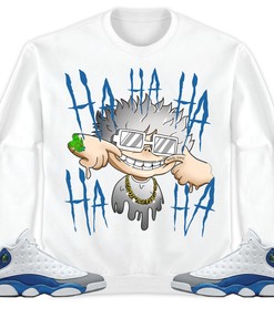Jordan 13 Retro French Blue Unisex Shirt We Are All Clown, Shirt To Match Sneaker