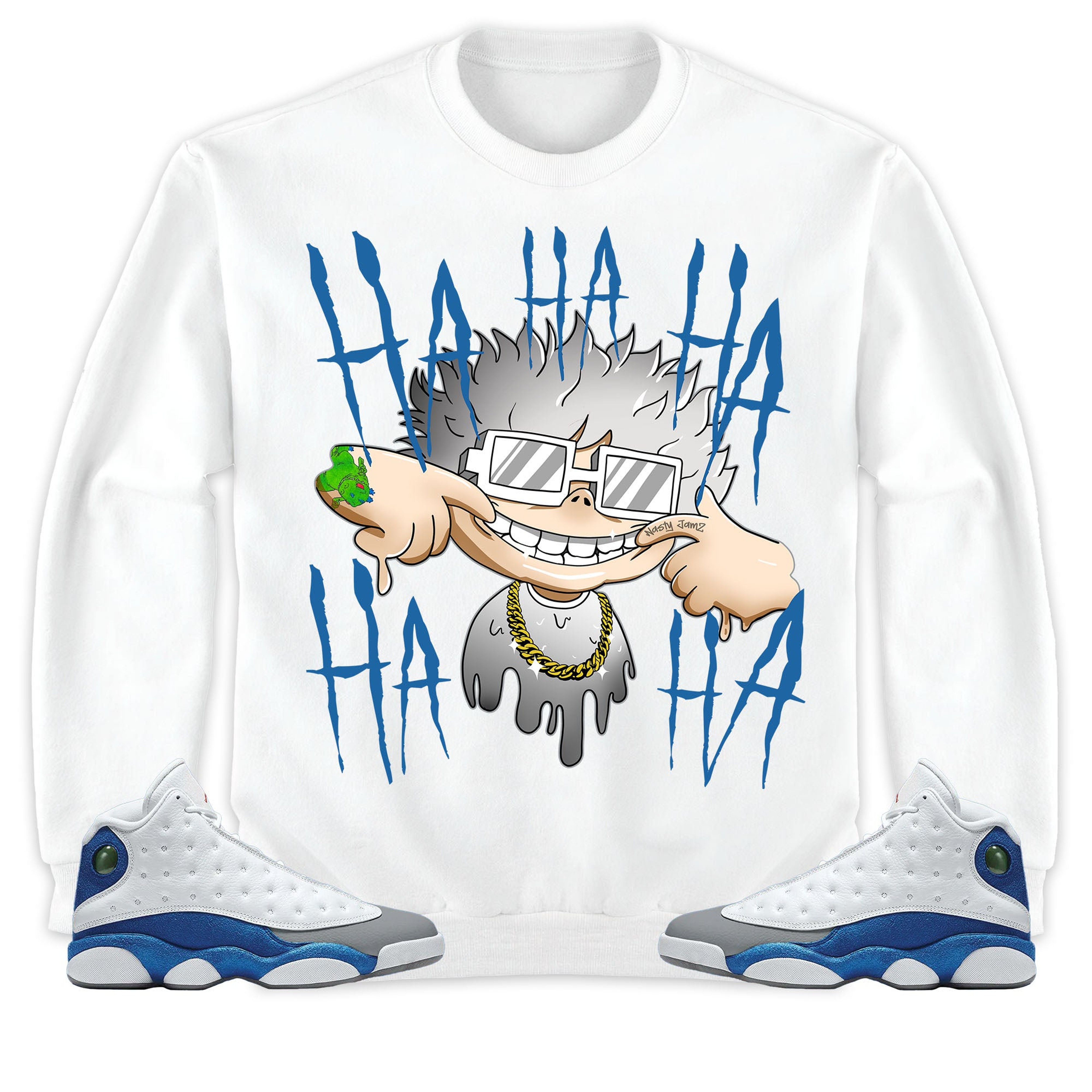 Jordan 13 Retro French Blue Unisex Shirt We Are All Clown, Shirt To Match Sneaker