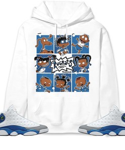 Jordan 13 Retro French Blue Unisex Sweatshirt, Hoodie 90s Cartoon, Shirt To Match Sneaker