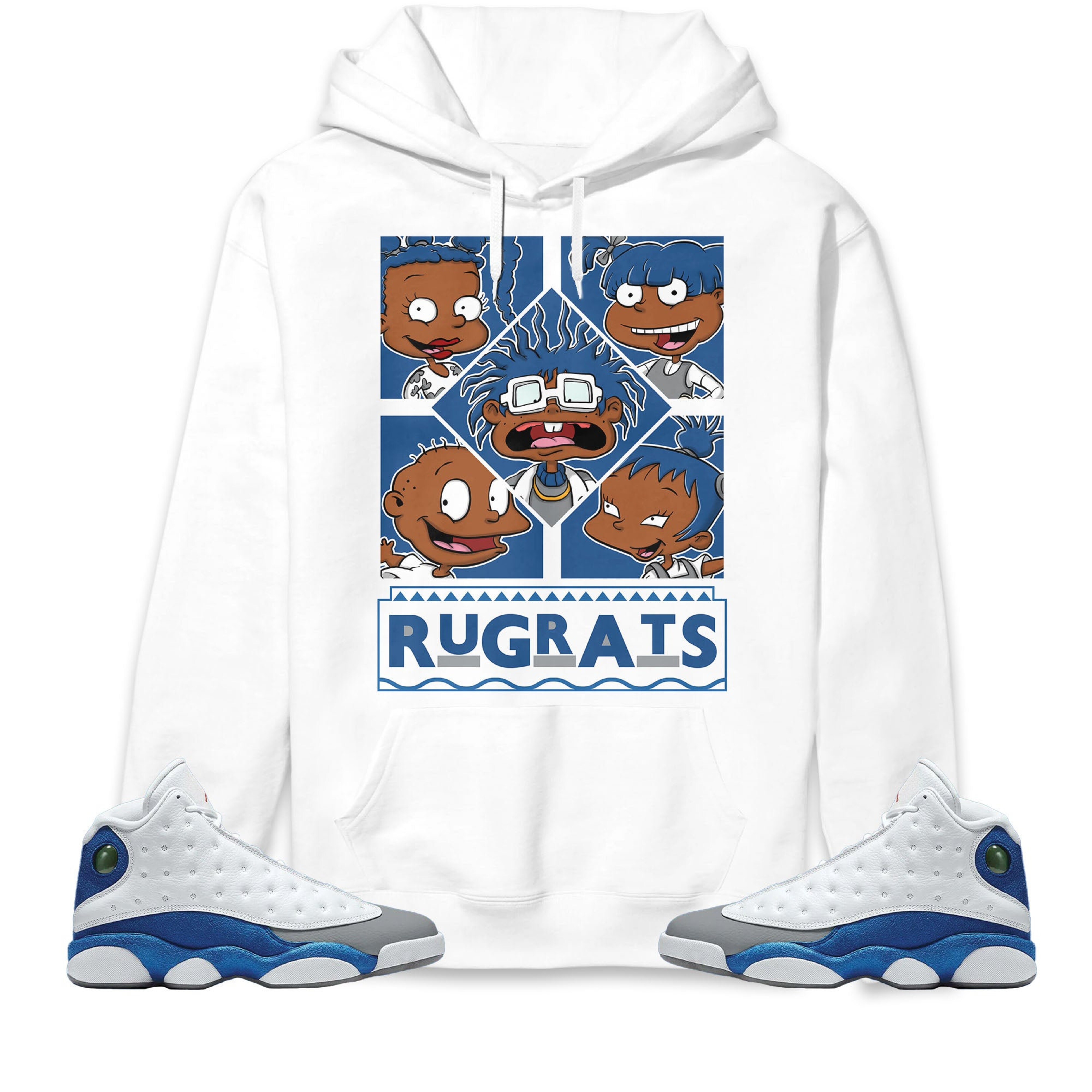 Jordan 13 Retro French Blue Unisex Sweatshirt, Hoodie 90s TV Style, Shirt To Match Sneaker