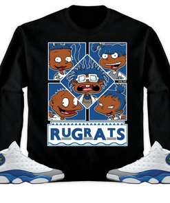 Jordan 13 Retro French Blue Unisex Sweatshirt, Hoodie 90s TV Style, Shirt To Match Sneaker