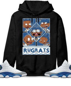 Jordan 13 Retro French Blue Unisex Sweatshirt, Hoodie 90s TV Style, Shirt To Match Sneaker