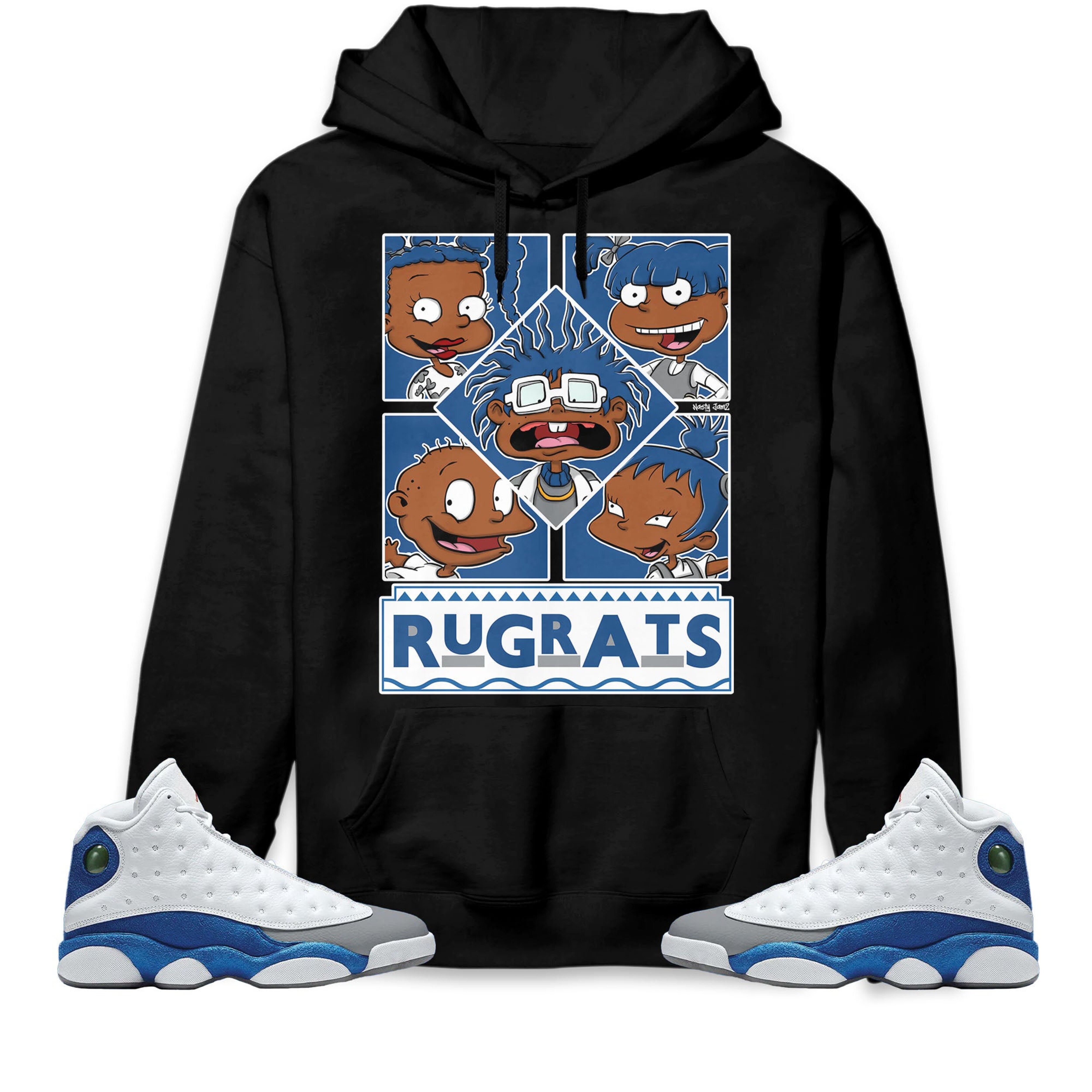 Jordan 13 Retro French Blue Unisex Sweatshirt, Hoodie 90s TV Style, Shirt To Match Sneaker