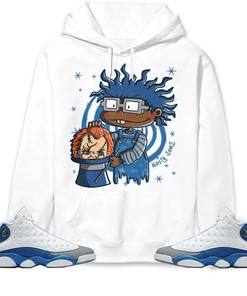 Jordan 13 Retro French Blue Unisex Sweatshirt, Hoodie Black Magic, Shirt To Match Sneaker