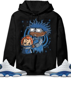 Jordan 13 Retro French Blue Unisex Sweatshirt, Hoodie Black Magic, Shirt To Match Sneaker
