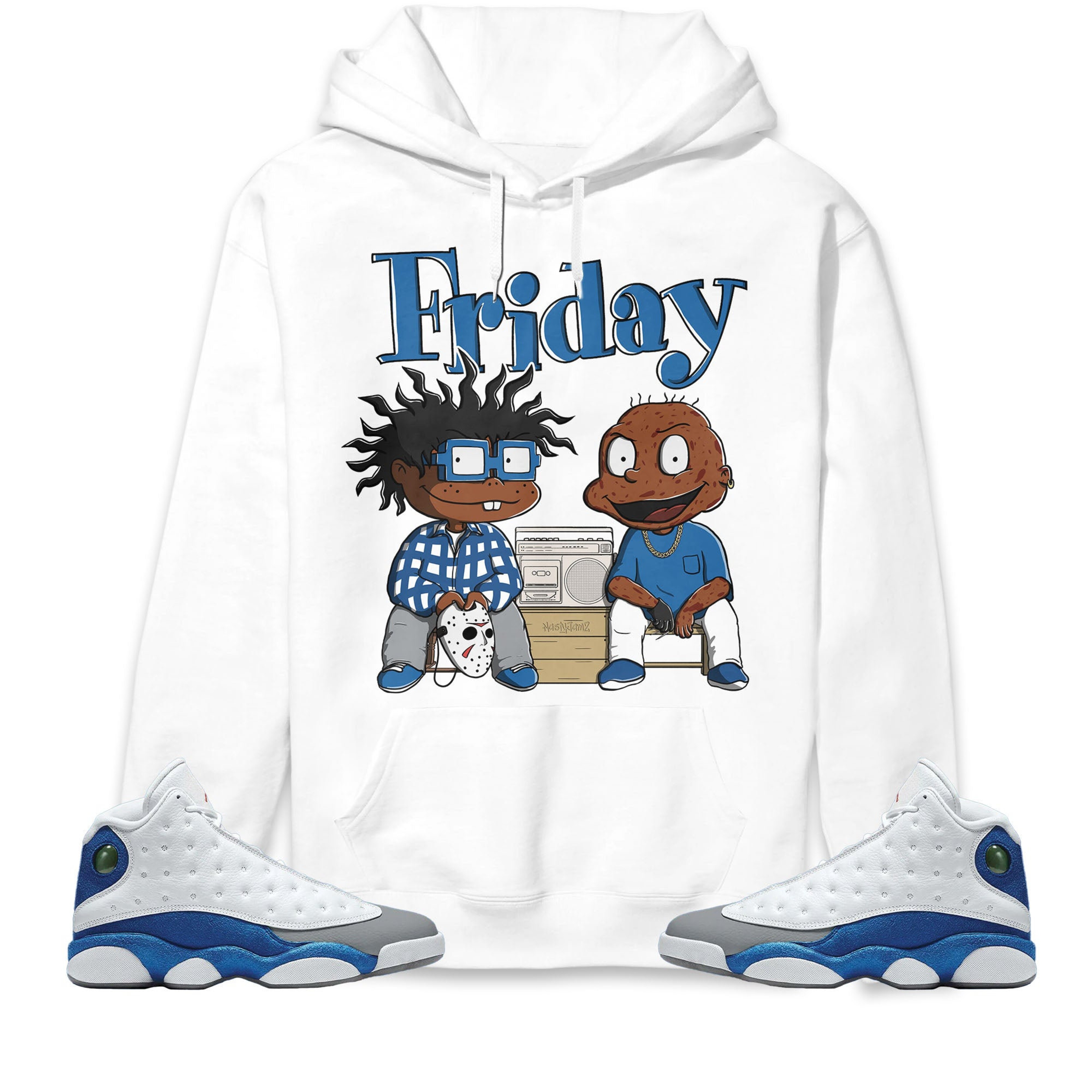 Jordan 13 Retro French Blue Unisex Sweatshirt, Hoodie Friday, Shirt To Match Sneaker
