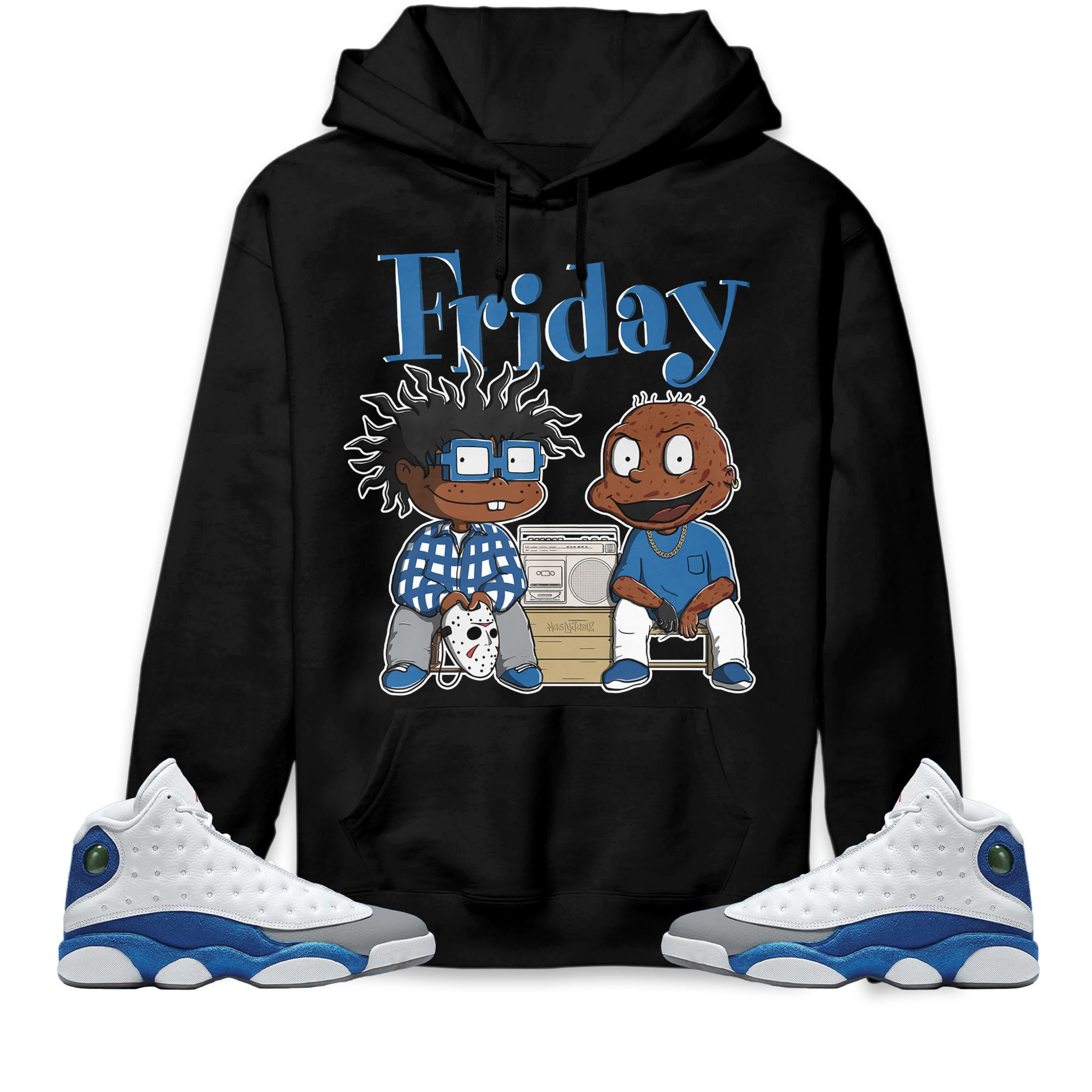 Jordan 13 Retro French Blue Unisex Sweatshirt, Hoodie Friday, Shirt To Match Sneaker