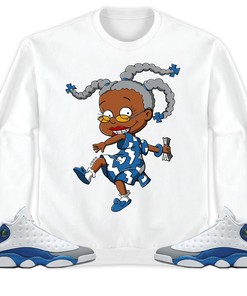 Jordan 13 Retro French Blue Unisex Sweatshirt, Hoodie Melanin, Shirt To Match Sneaker