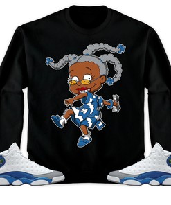 Jordan 13 Retro French Blue Unisex Sweatshirt, Hoodie Melanin, Shirt To Match Sneaker