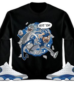 Jordan 13 Retro French Blue Unisex Sweatshirt, Hoodie Rick Got Em, Shirt To Match Sneaker